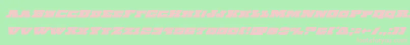 Chicagoexpresssuperital Font – Pink Fonts on Green Background