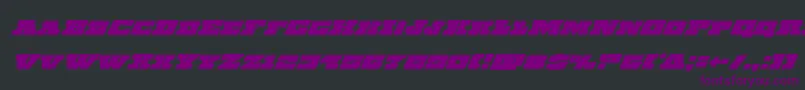 Chicagoexpresssuperital Font – Purple Fonts on Black Background