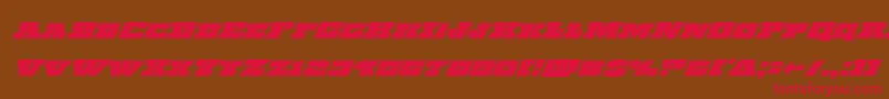 Chicagoexpresssuperital Font – Red Fonts on Brown Background