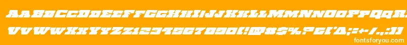 fuente Chicagoexpresssuperital – Fuentes Blancas Sobre Fondo Naranja