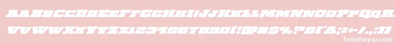 Chicagoexpresssuperital Font – White Fonts on Pink Background