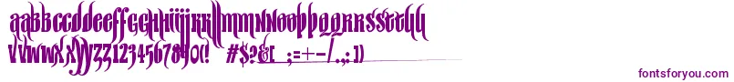 Шрифт SirWilliamHyperbold – фиолетовые шрифты