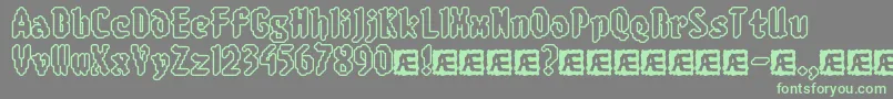 8BitLimitRoBrk Font – Green Fonts on Gray Background