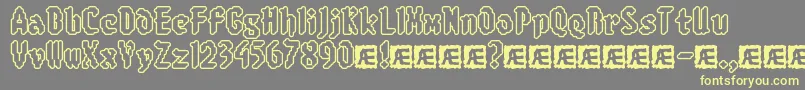 8BitLimitRoBrk Font – Yellow Fonts on Gray Background