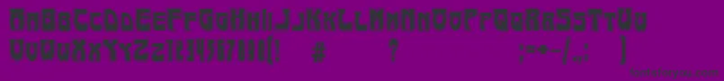 ArtNouveau1895Contour Font – Black Fonts on Purple Background