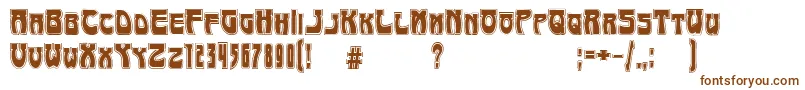 ArtNouveau1895Contour Font – Brown Fonts