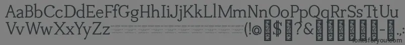 TuganoDemo Font – Black Fonts on Gray Background