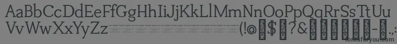 TuganoDemo-Schriftart – Schwarze Schriften auf grauem Hintergrund