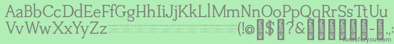 TuganoDemo Font – Gray Fonts on Green Background