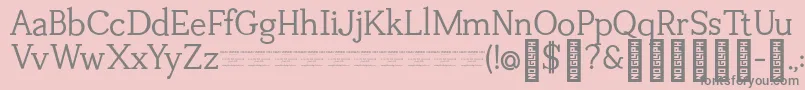 TuganoDemo Font – Gray Fonts on Pink Background