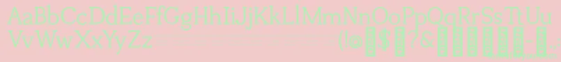 TuganoDemo Font – Green Fonts on Pink Background