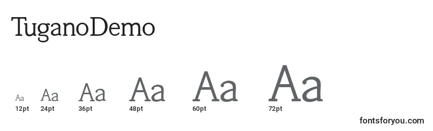 TuganoDemo Font Sizes
