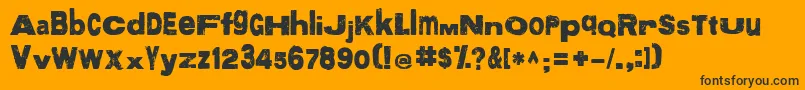 More Font – Black Fonts on Orange Background