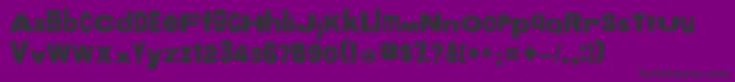 More Font – Black Fonts on Purple Background