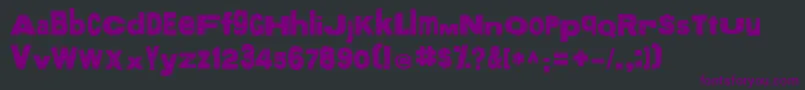 フォントMore – 黒い背景に紫のフォント