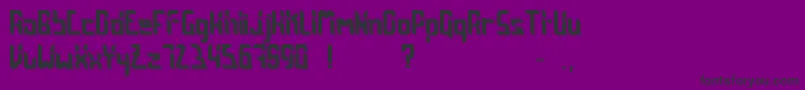 フォントJentByPzeros – 紫の背景に黒い文字