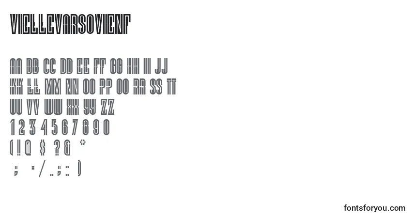 A fonte Viellevarsovienf – alfabeto, números, caracteres especiais