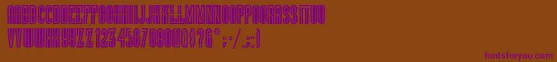 Шрифт Viellevarsovienf – фиолетовые шрифты на коричневом фоне