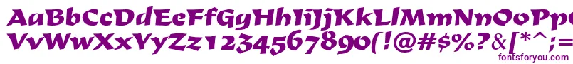More about DerbyRegular Font DerbyRegular Font – Purple Fonts on White Background