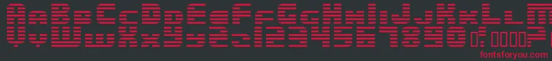 Endos Font – Red Fonts on Black Background