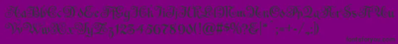 EspaniaNormal Font – Black Fonts on Purple Background