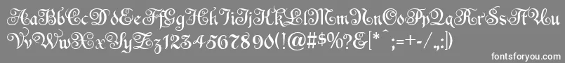 EspaniaNormal Font – White Fonts on Gray Background