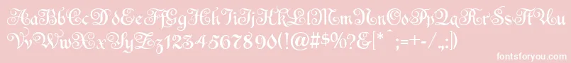 EspaniaNormal Font – White Fonts on Pink Background