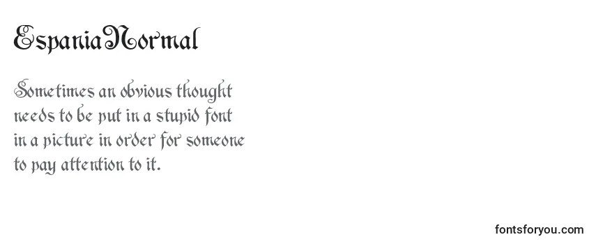 Review of the EspaniaNormal Font