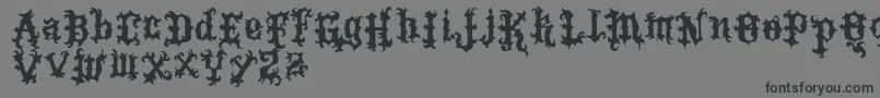 VtksTattoo Font – Black Fonts on Gray Background