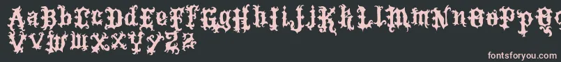 VtksTattoo Font – Pink Fonts on Black Background