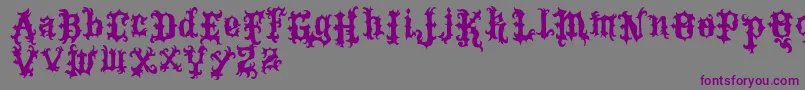 VtksTattoo-Schriftart – Violette Schriften auf grauem Hintergrund