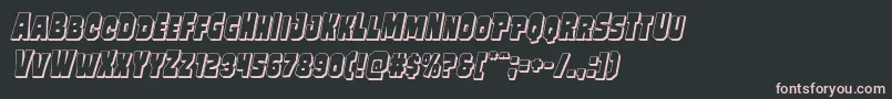 Mindlessbrute3Dital Font – Pink Fonts on Black Background