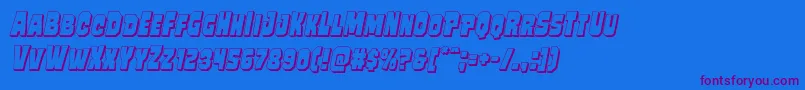 Mindlessbrute3Dital-fontti – violetit fontit sinisellä taustalla