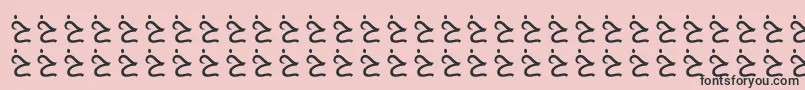 AlmusamFree Font – Black Fonts on Pink Background