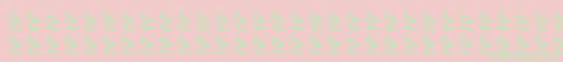 AlmusamFree Font – Green Fonts on Pink Background