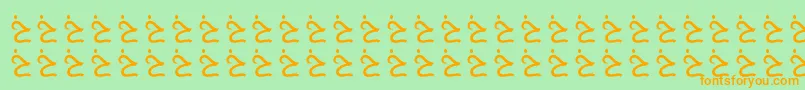 AlmusamFree Font – Orange Fonts on Green Background