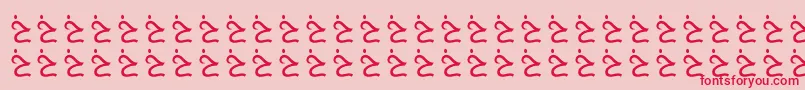 AlmusamFree Font – Red Fonts on Pink Background