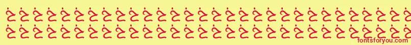 AlmusamFree Font – Red Fonts on Yellow Background