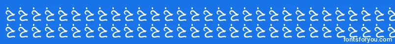 AlmusamFree Font – White Fonts on Blue Background