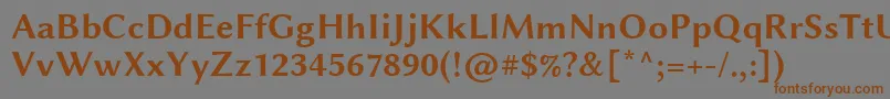 LinbiolinumRb Font – Brown Fonts on Gray Background