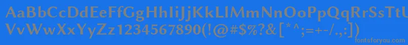 LinbiolinumRb Font – Gray Fonts on Blue Background