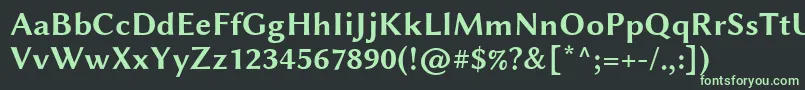 LinbiolinumRb Font – Green Fonts on Black Background