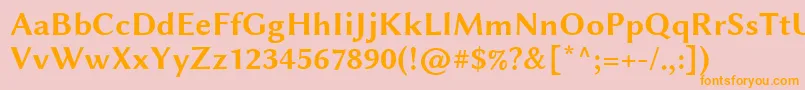 LinbiolinumRb Font – Orange Fonts on Pink Background