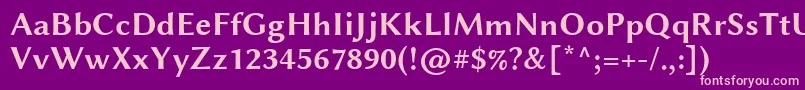 LinbiolinumRb Font – Pink Fonts on Purple Background
