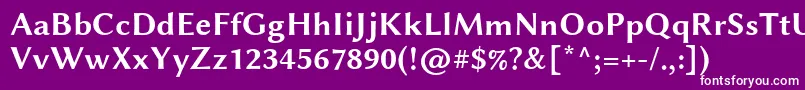 LinbiolinumRb Font – White Fonts on Purple Background