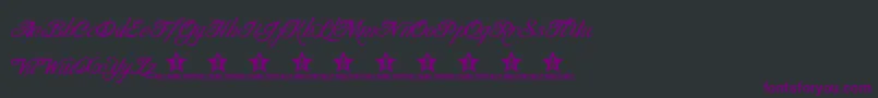 BlancchateauRegular Font – Purple Fonts on Black Background
