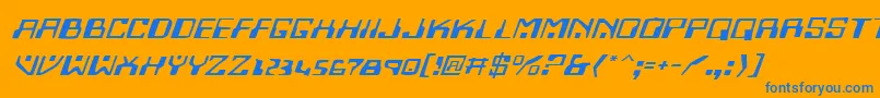 Homev2ei Font – Blue Fonts on Orange Background