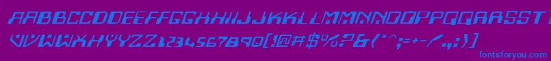 Homev2ei Font – Blue Fonts on Purple Background
