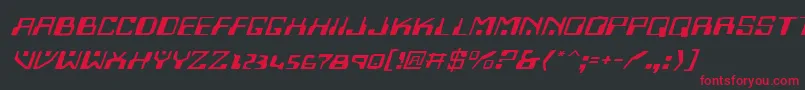 Homev2ei Font – Red Fonts on Black Background