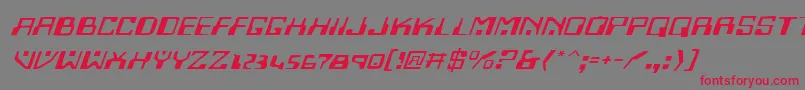 Homev2ei Font – Red Fonts on Gray Background